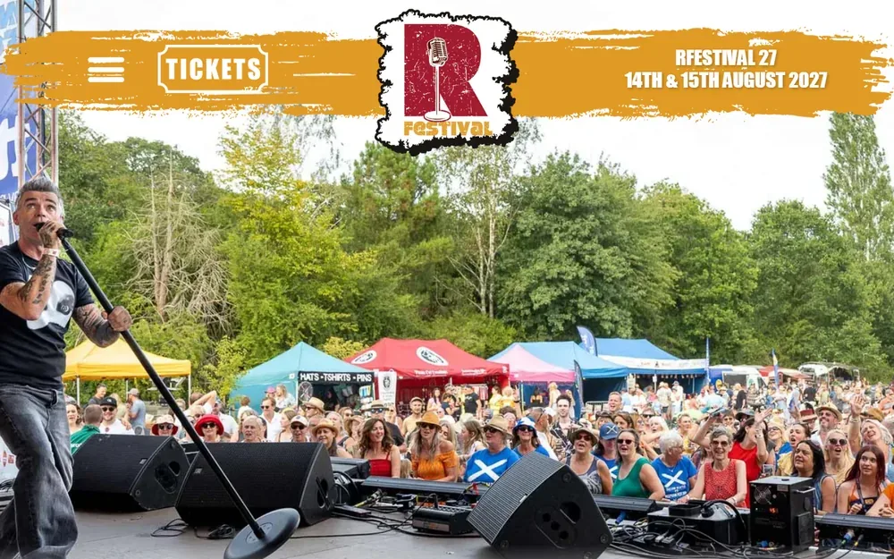 The community music festival website for Reepham Festival CIC shown on a desktop browser