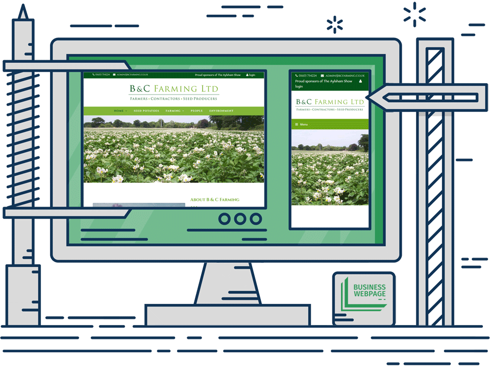 Updateable web design - BC Farming