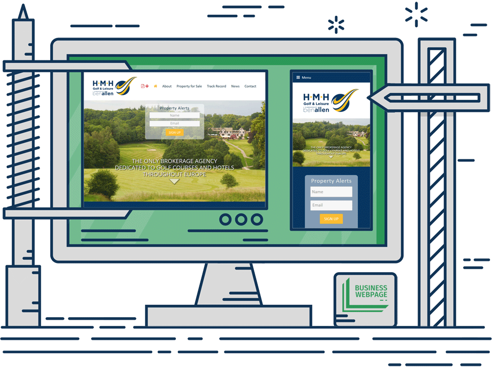 Bespoke Web Design - HMH Golf and Leisure